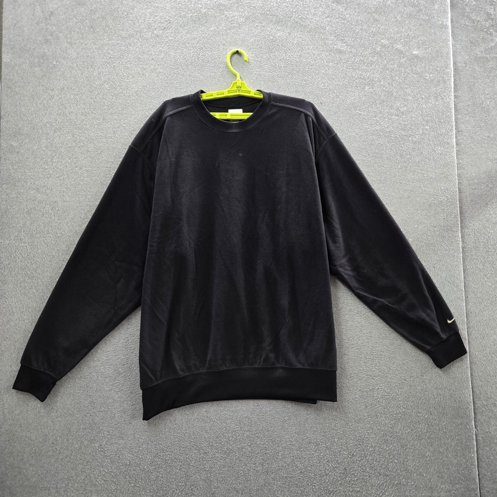Nike Golf Men Sweatshirt XXL Black Fleece Therma-Fit Logo Swoosh Embroidered